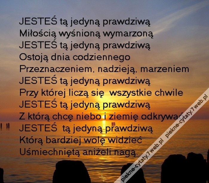 Jesteś tą jedyną.