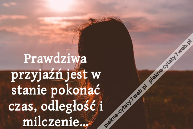 Prawdziwa przyjaźń jest w stanie pokonać czas, odległość i milczenie…