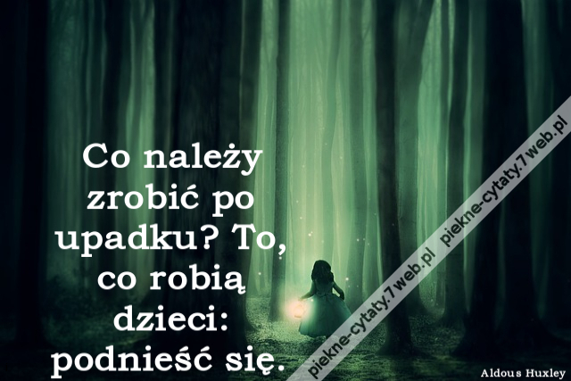 Co należy zrobić po upadku? To, co robią dzieci: podnieść się