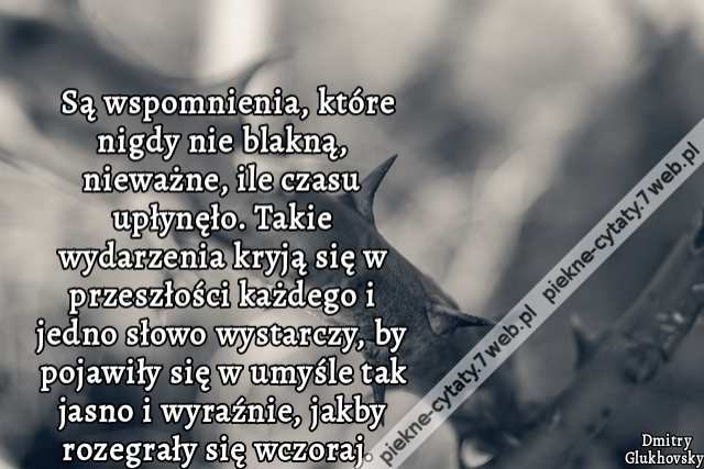 Są wspomnienia, które nigdy nie blakną, nieważne, ile czasu upłynęło. Takie wydarzenia kryją się w przeszłości każdego i jedno słowo wystarczy, by pojawiły się w umyśle tak jasno i wyraźnie, jakby rozegrały się wczoraj.