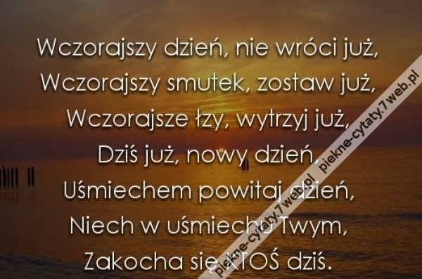 Wczorajszy dzień.