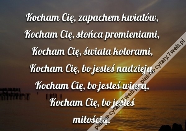 Kocham Cię.