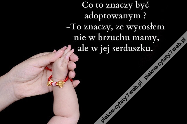 Co to znaczy byc adoptowanym