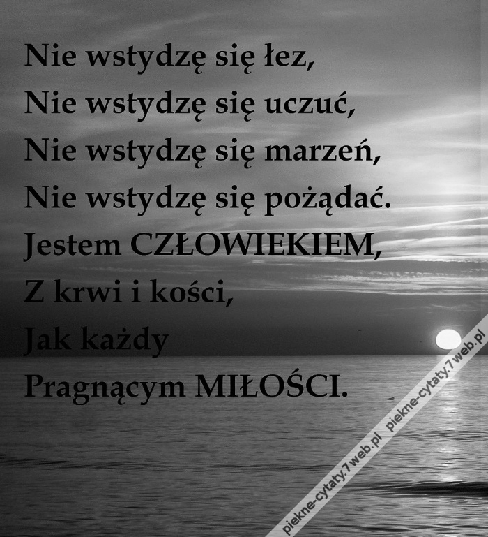 Bez wstydu.
