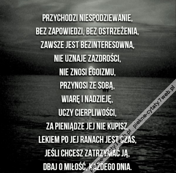 Niespodziewanie.