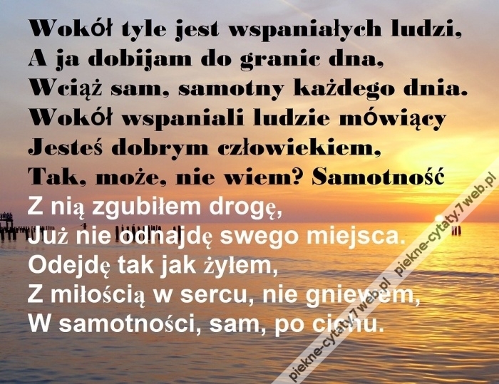 W smotności,sam.